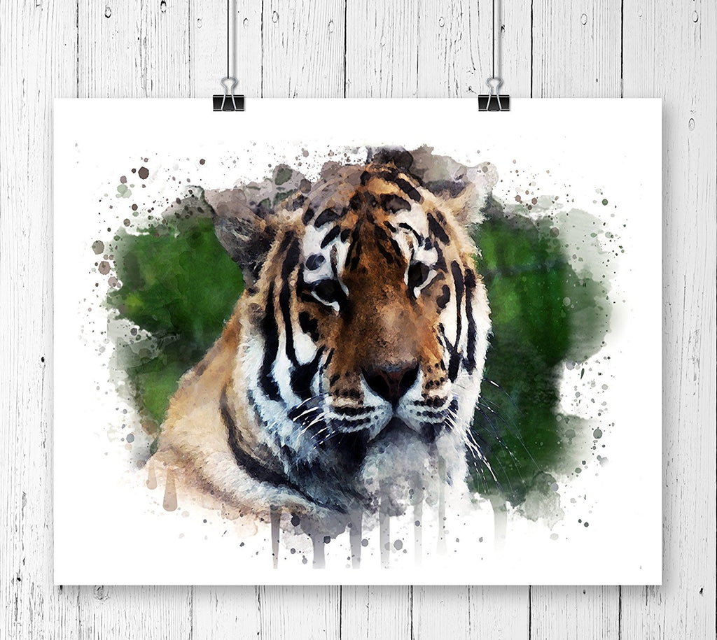 Tiger Watercolor Art Print - Unframed - Zuzi's