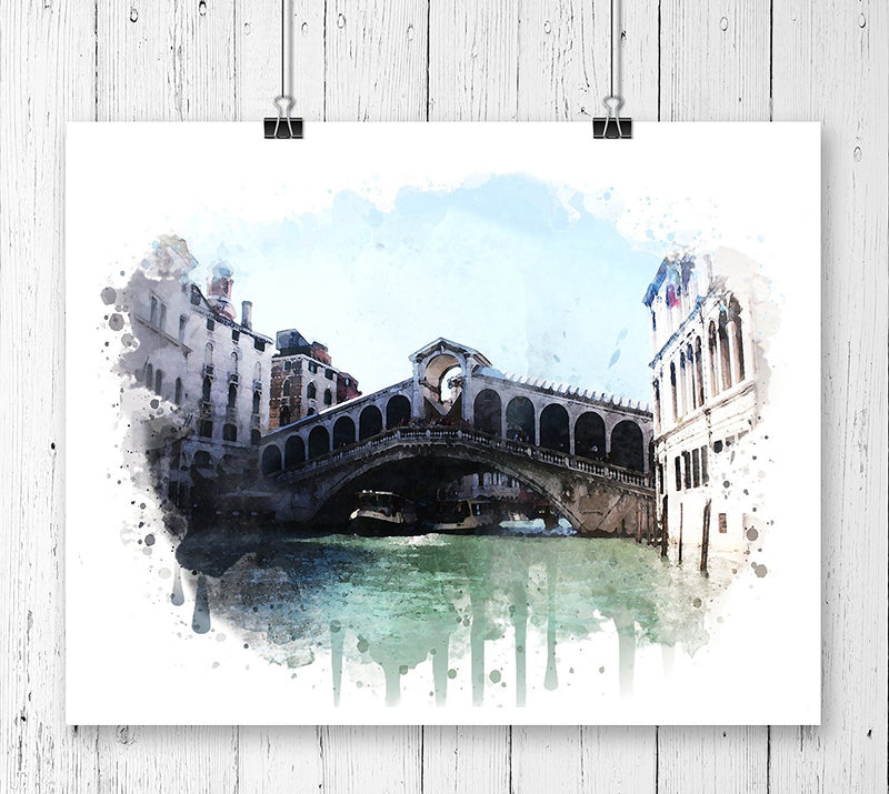 Venice Italy Watercolor Art Print - Unframed - Zuzi's