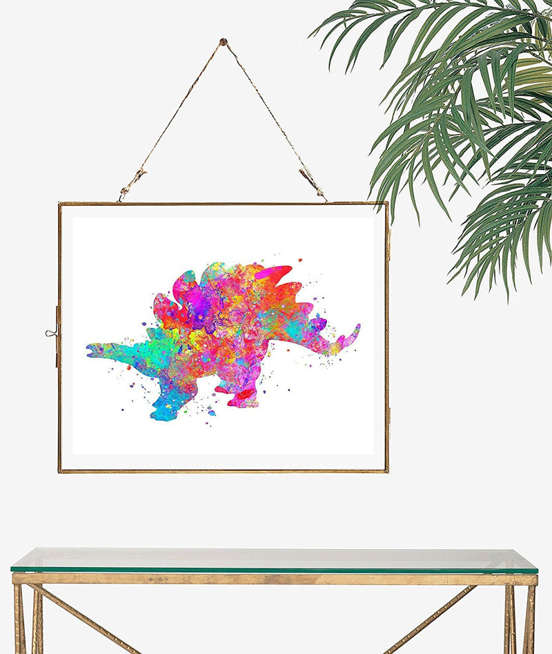 Stegosaurus  Watercolor  Art Print - Unframed - Zuzi's