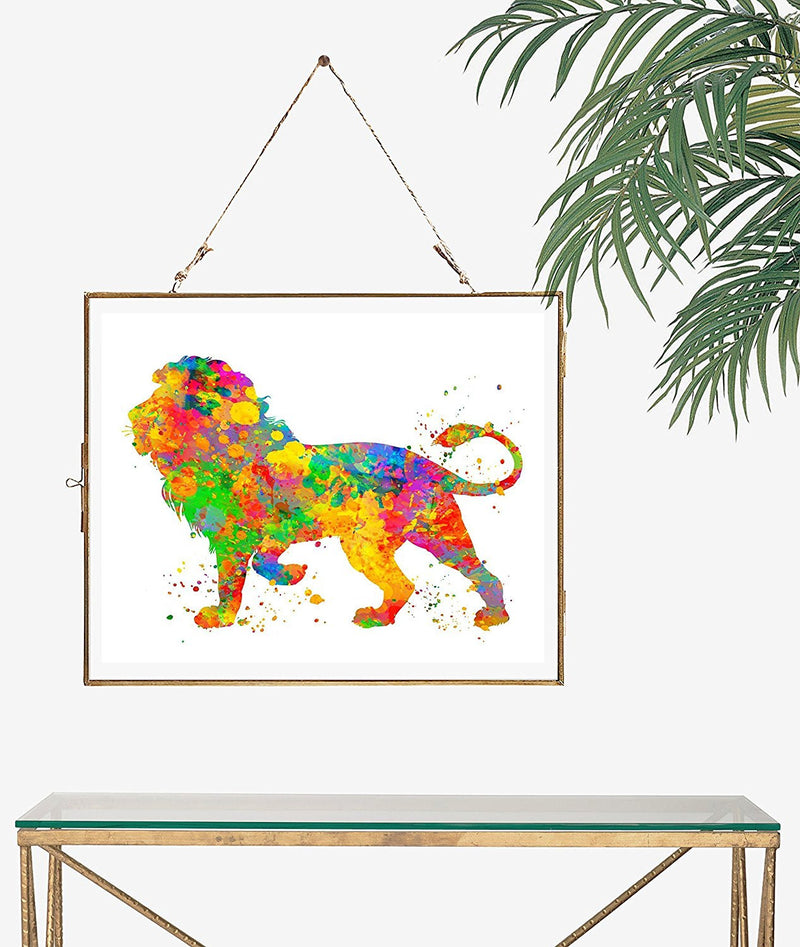 Lion Watercolor Art Print - Unframed - Zuzi's