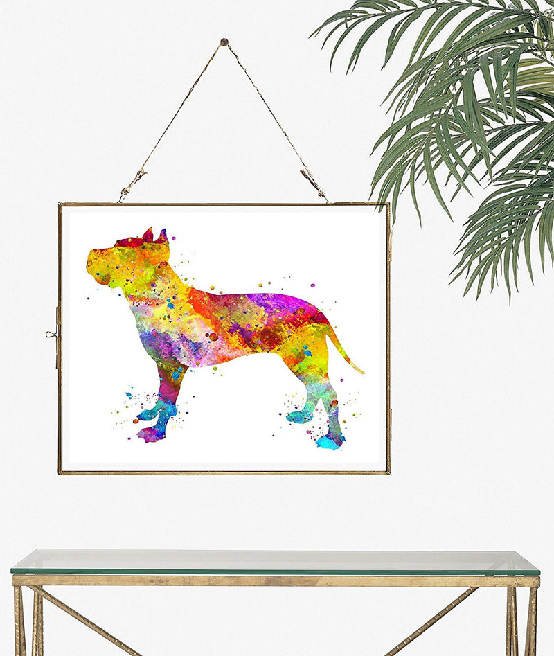 American Staffordshire Terrier Watercolor Art Print - Unframed - Zuzi's