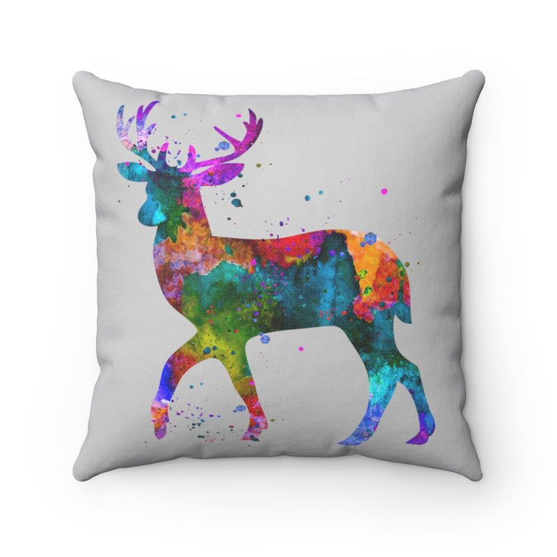 Watercolor Deer Square Pillow - Zuzi's