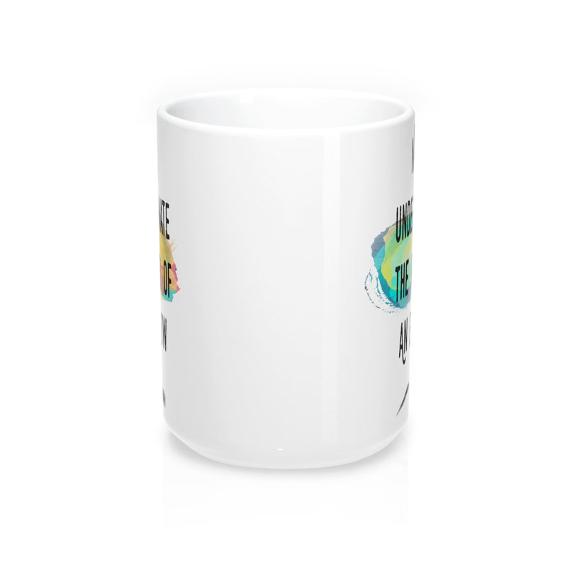 Never Underestimate The Power Of An Eyebrow Fashion  Quote Mug - Zuzi's