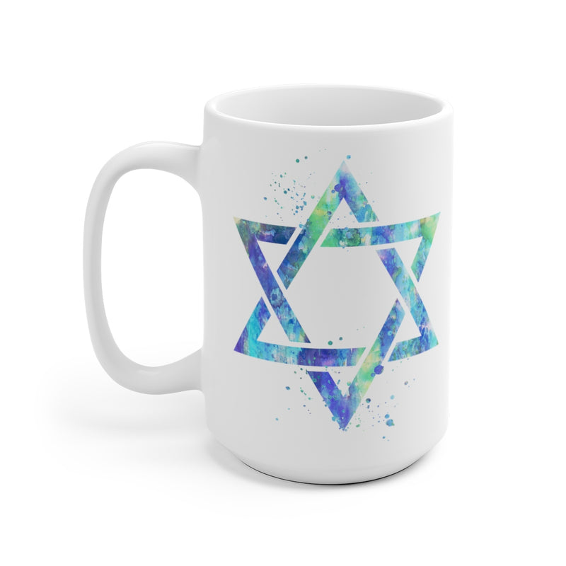 Star Of David Mug - 11 oz, 15 oz - Zuzi's