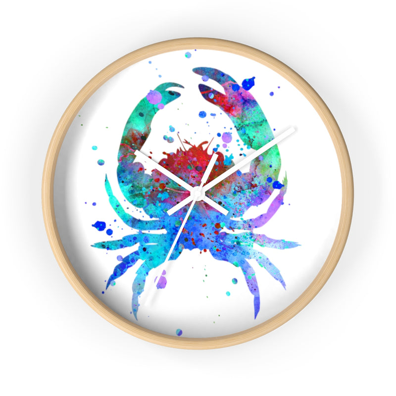 Watercolor Crab Wall Clock - Zuzi's