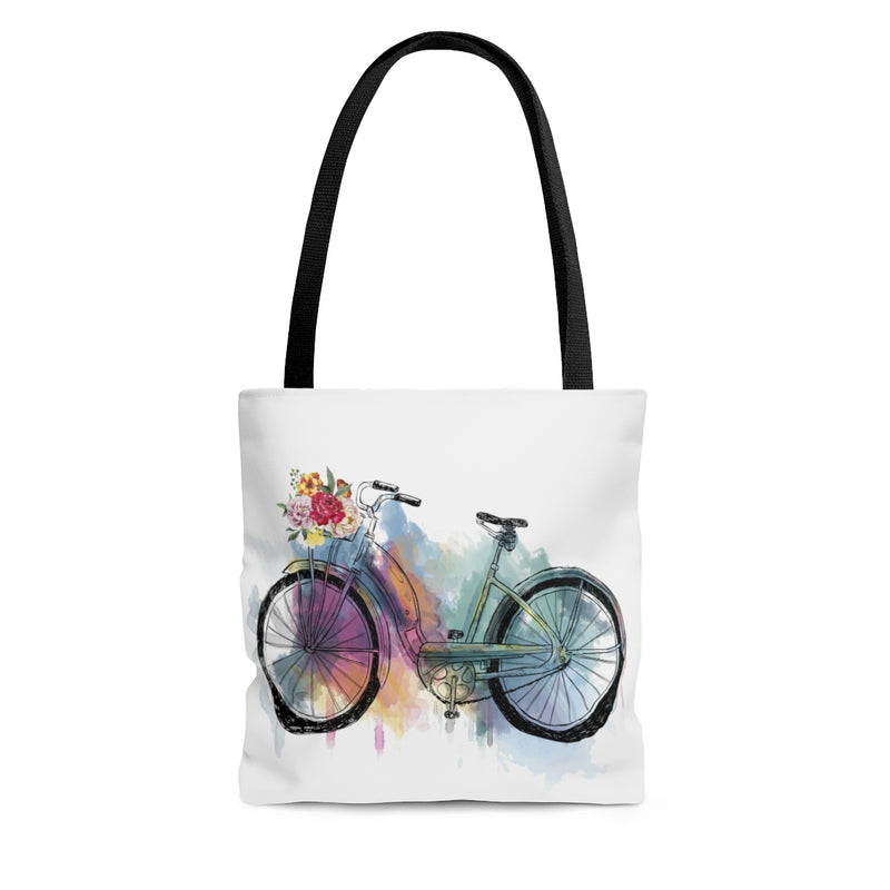 Watercolor Bicycle Tote Bag - Zuzi's