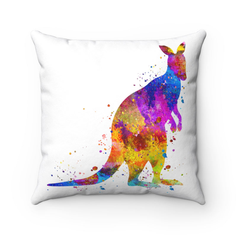 Colorful Kangaroo Square Pillow - Zuzi's