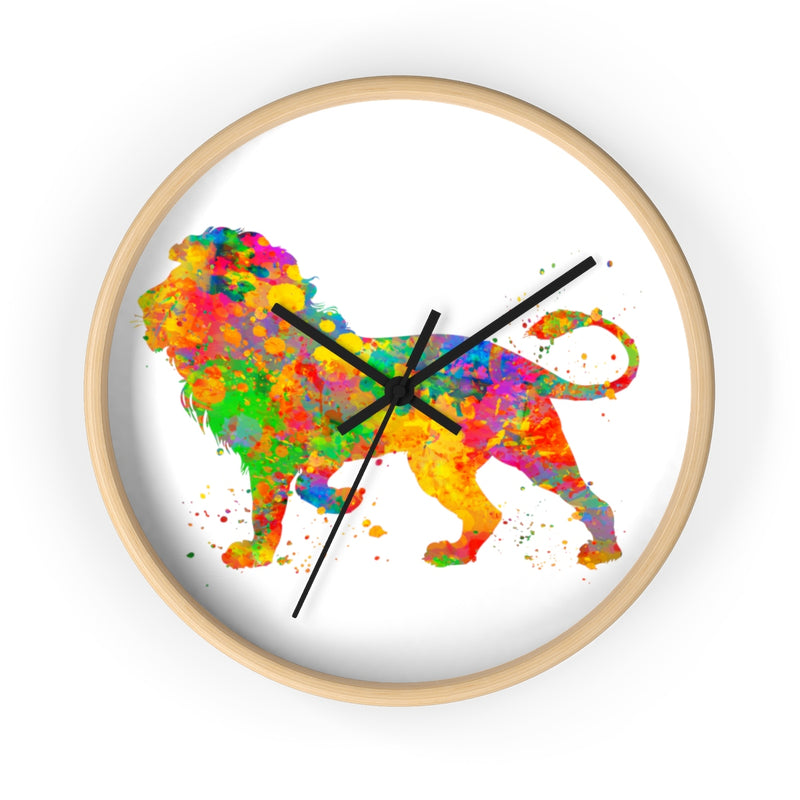 Watercolor Lion Wall Clock - Zuzi's