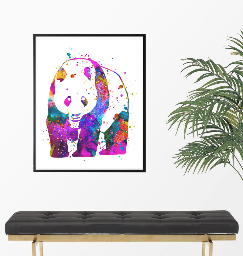Panda Watercolor Art Print - Unframed - Zuzi's