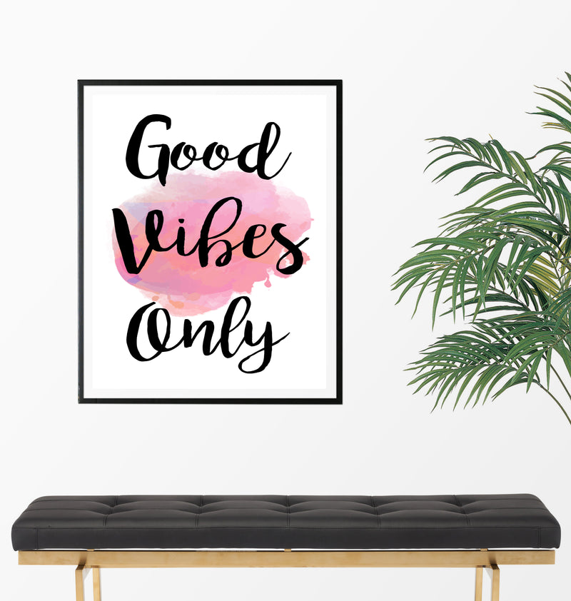 Good Vibes Only Art Print - Unframed - Zuzi's