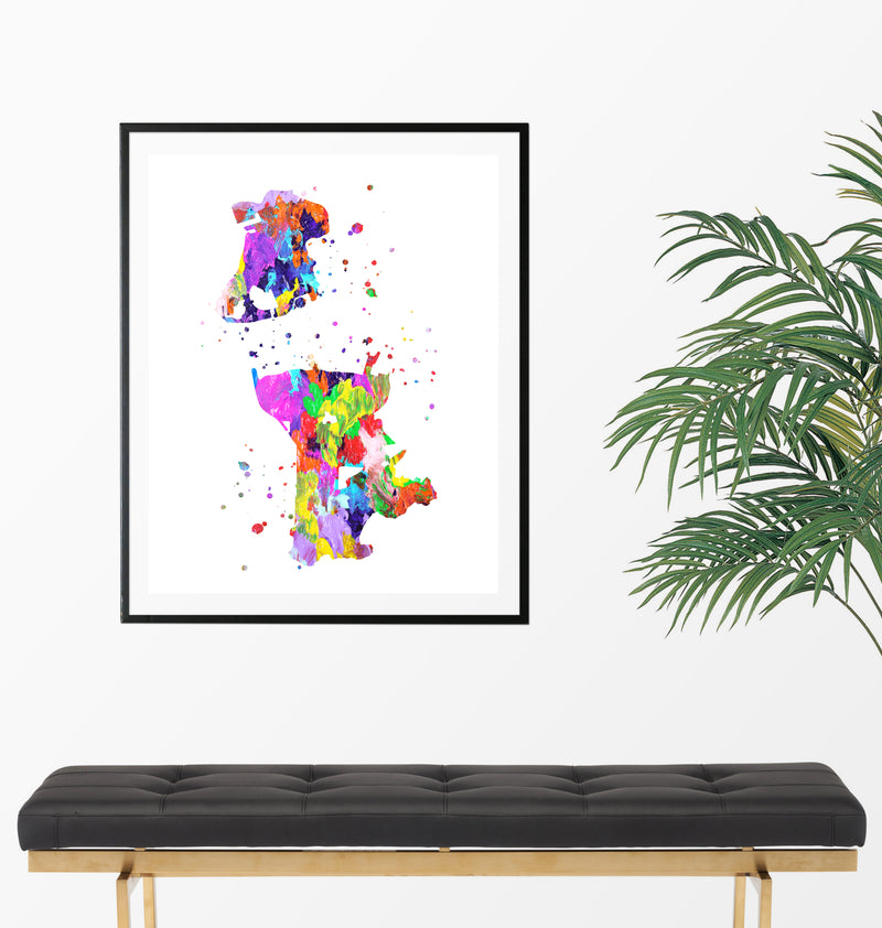Macau Map Art Print - Unframed - Zuzi's