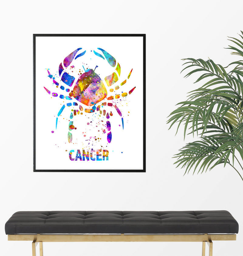 Cancer Astrology Art Print - Unframed - Zuzi's