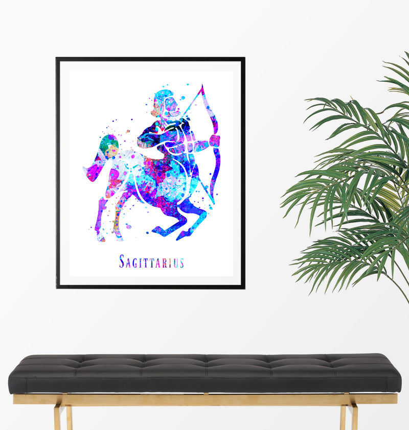 Sagittarius Astrology Art Print - Unframed - Zuzi's