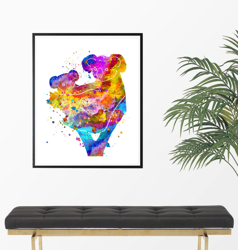 Koala Watercolor Art Print - Unframed - Zuzi's