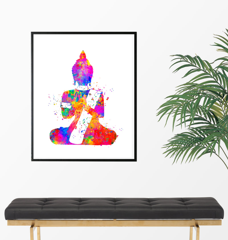 Buddha Watercolor Art Print - Unframed - Zuzi's