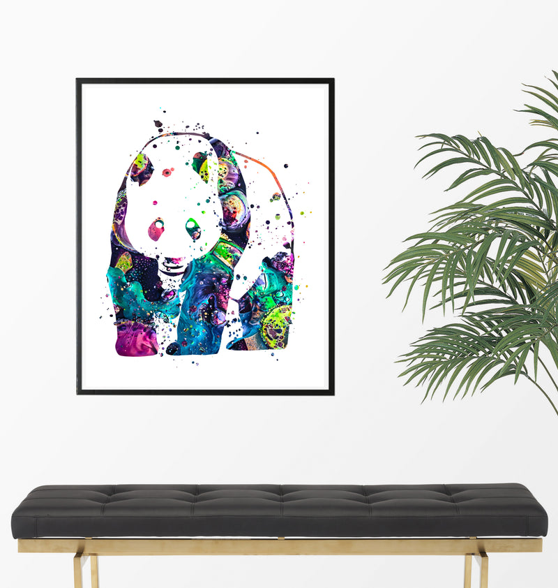 Panda Watercolor Art Print - Unframed - Zuzi's