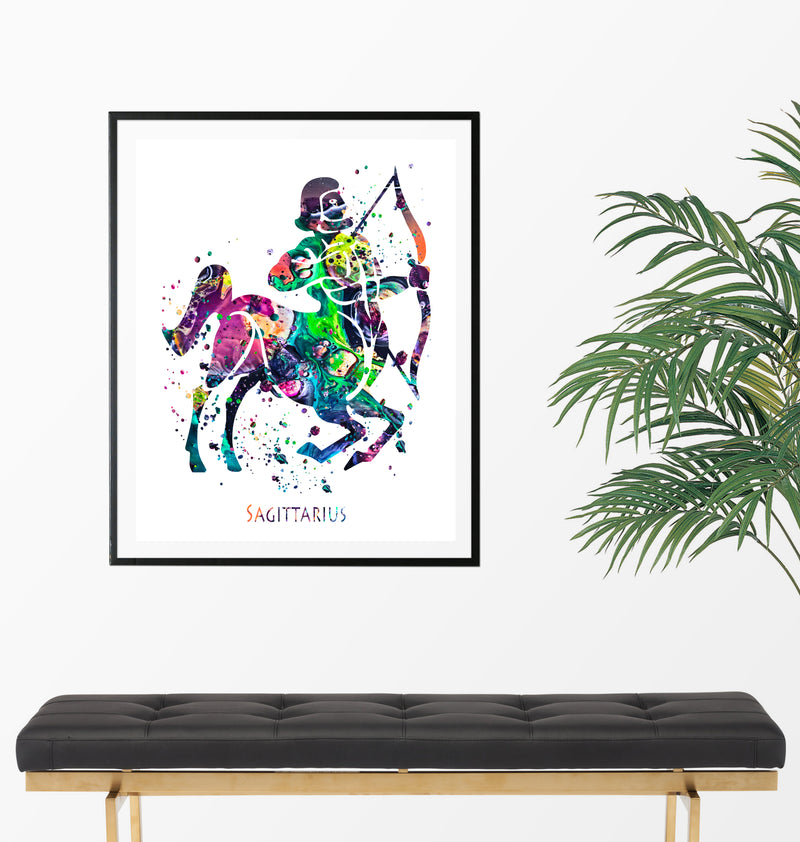 Sagittarius Astrology Art Print - Unframed - Zuzi's