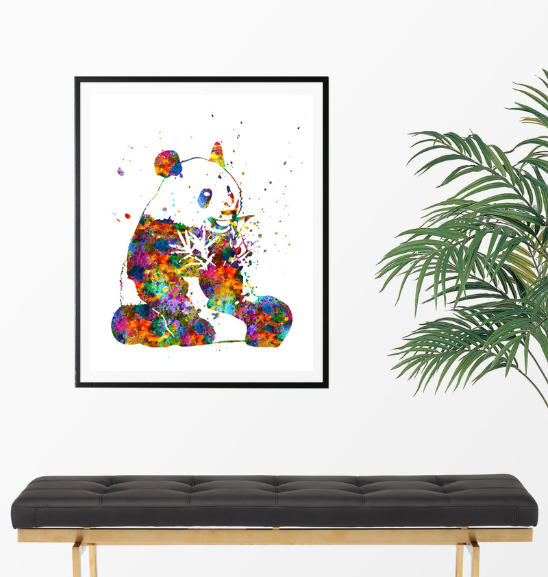 Panda Watercolor Art Print - Unframed - Zuzi's