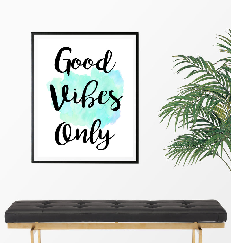 Good Vibes Only Art Print - Unframed - Zuzi's