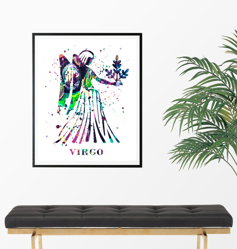 Virgo Astrology Art Print - Unframed - Zuzi's