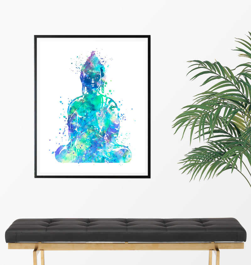 Buddha Watercolor Art Print - Unframed - Zuzi's