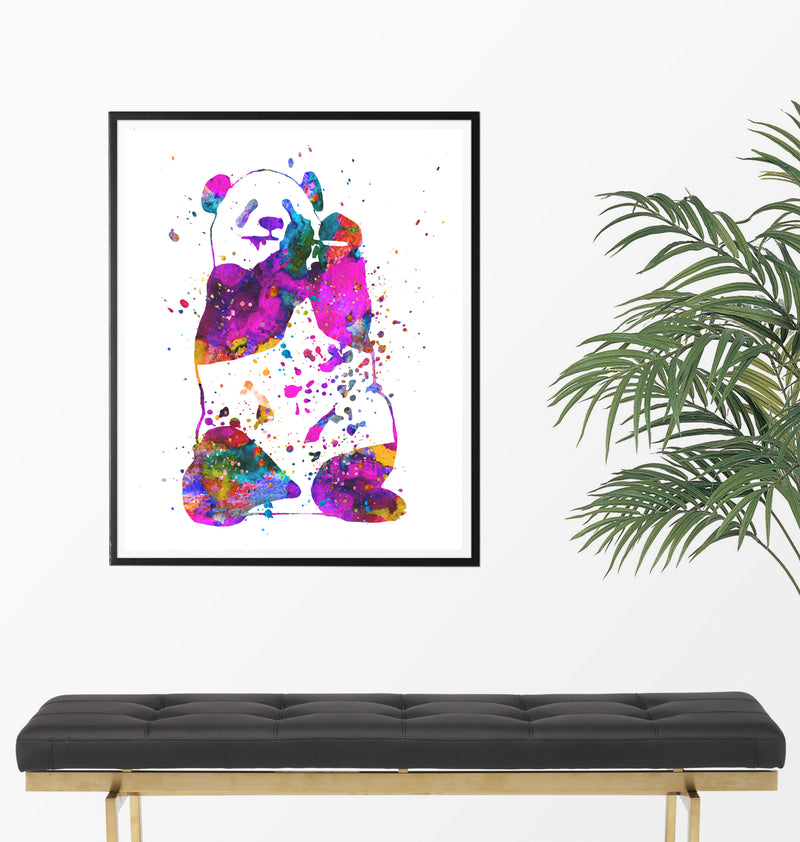 Panda Watercolor Art Print - Unframed - Zuzi's