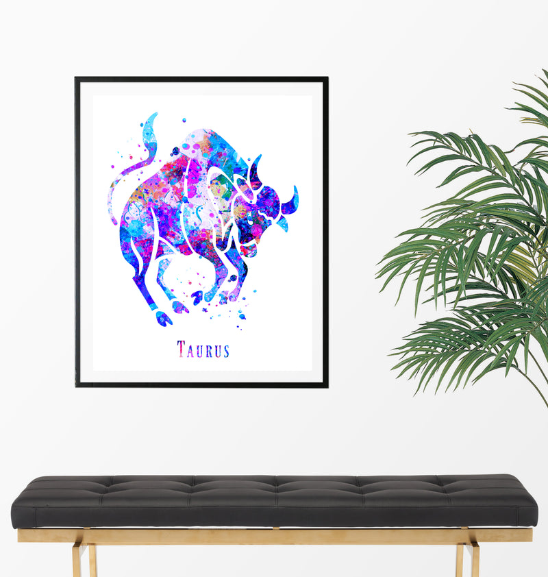 Taurus Astrology Art Print - Unframed - Zuzi's