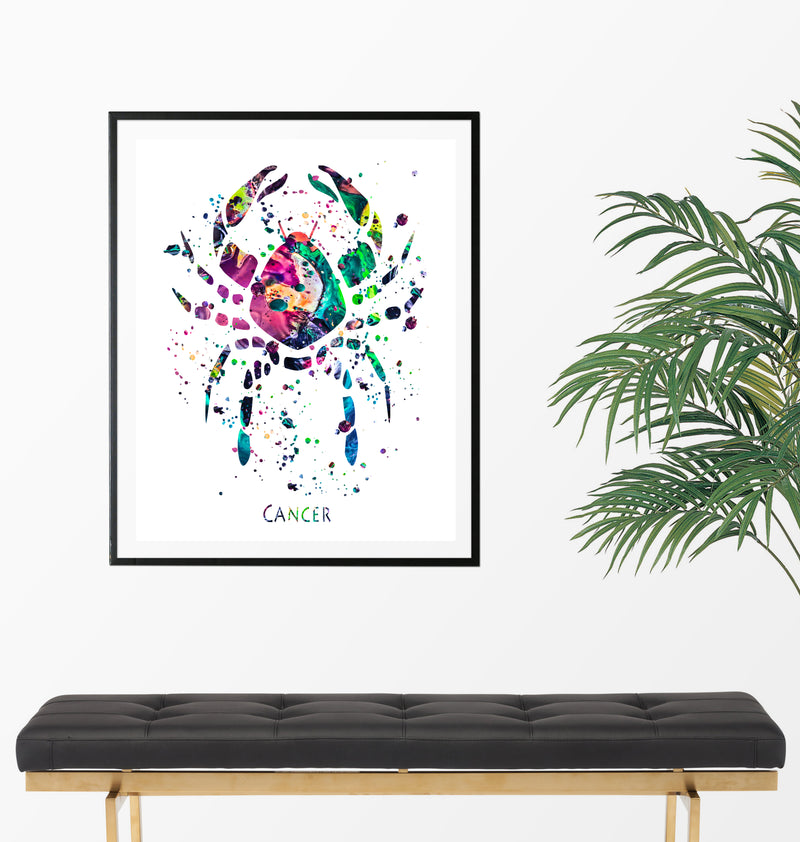 Cancer Astrology Art Print - Unframed - Zuzi's