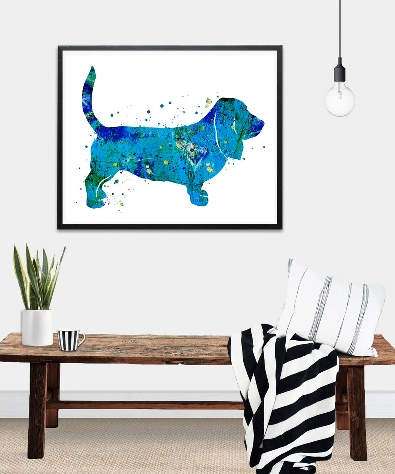 Basset Hound Art Print - Unframed - Zuzi's