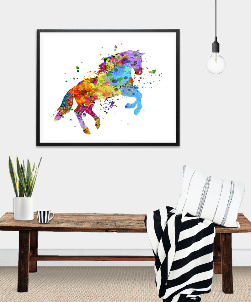 Horse Watercolor Art Print - Unframed - Zuzi's