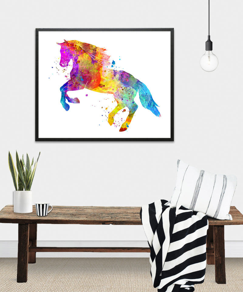 Horse Watercolor Art Print - Unframed - Zuzi's