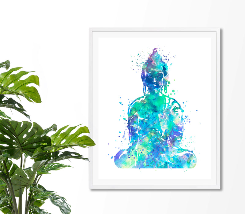 Buddha Watercolor Art Print - Unframed - Zuzi's