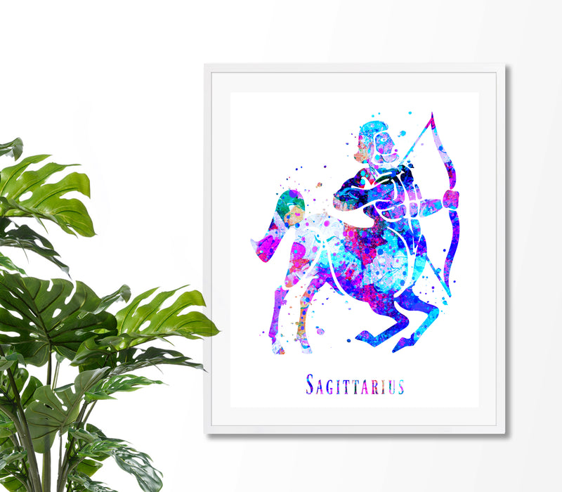 Sagittarius Astrology Art Print - Unframed - Zuzi's