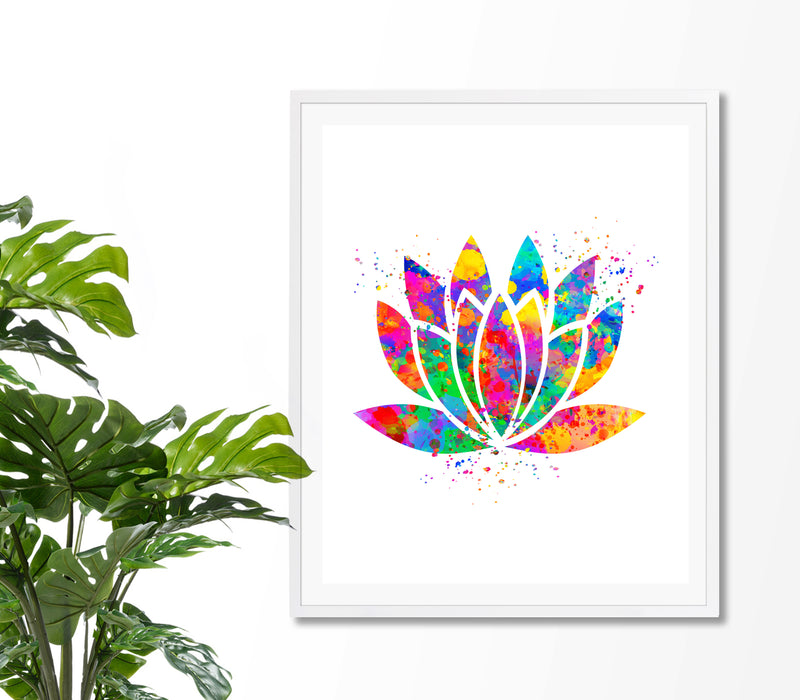 Lotus Watercolor Art Print - Unframed - Zuzi's