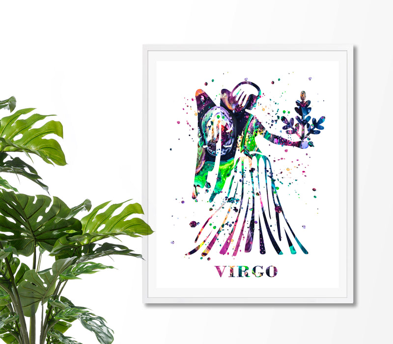 Virgo Astrology Art Print - Unframed - Zuzi's