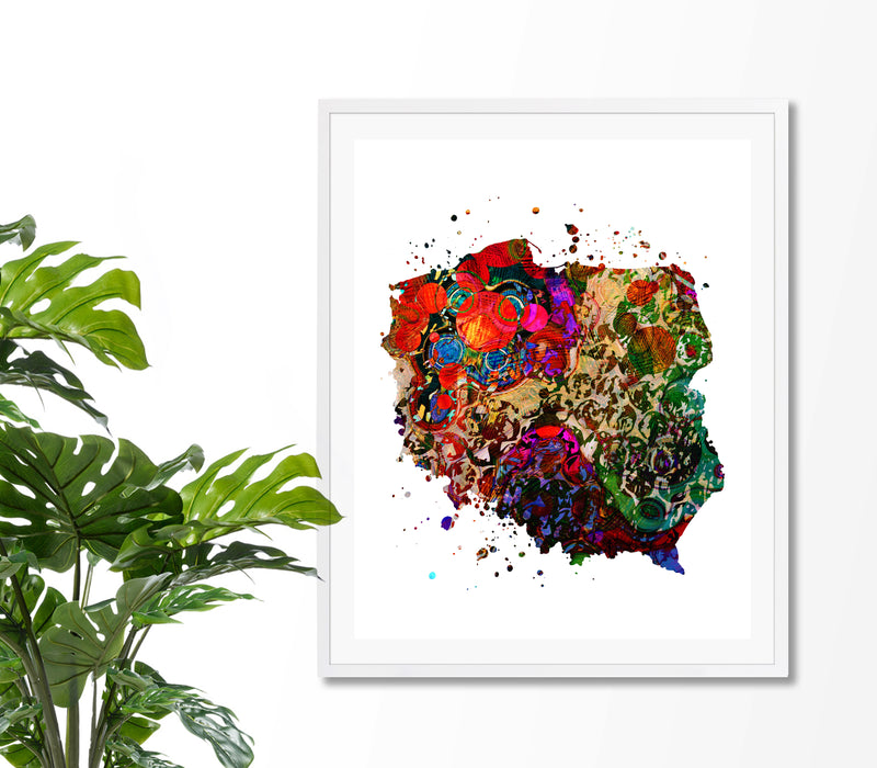 Poland Map Art Print - Unframed - Zuzi's