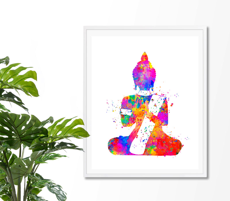 Buddha Watercolor Art Print - Unframed - Zuzi's