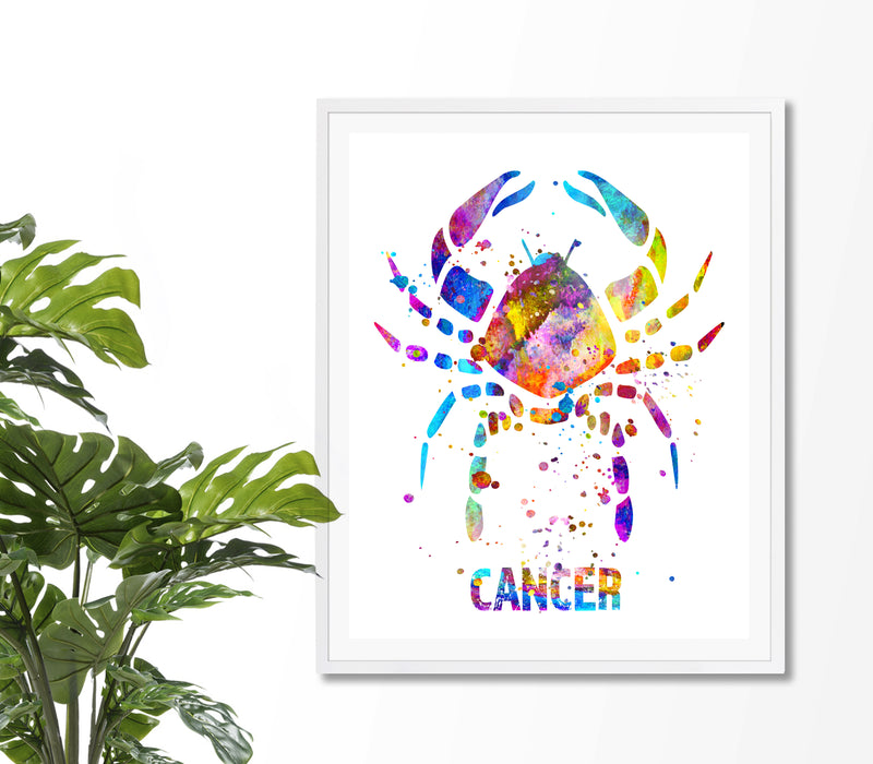 Cancer Astrology Art Print - Unframed - Zuzi's