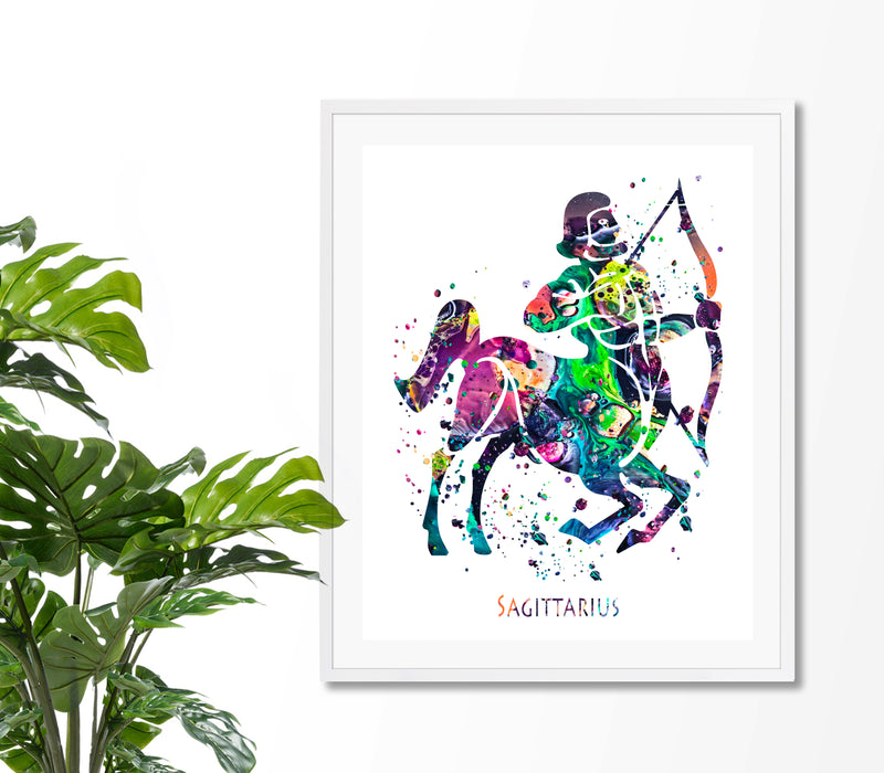 Sagittarius Astrology Art Print - Unframed - Zuzi's