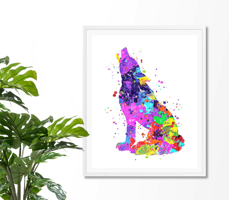 Wolf Watercolor Art Print - Unframed - Zuzi's