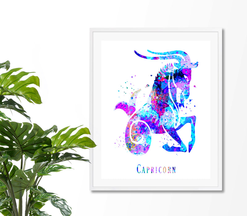 Capricorn Astrology Art Print - Unframed - Zuzi's