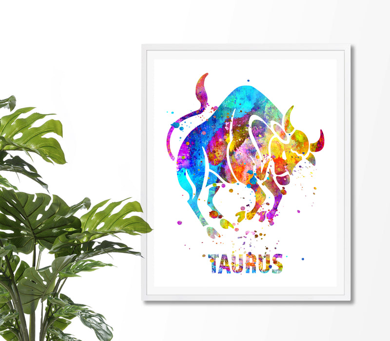 Taurus Astrology Art Print - Unframed - Zuzi's