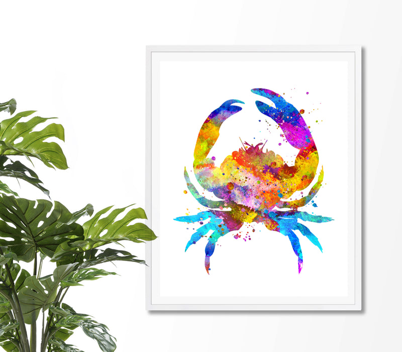 Crab Watercolor Art Print - Unframed - Zuzi's