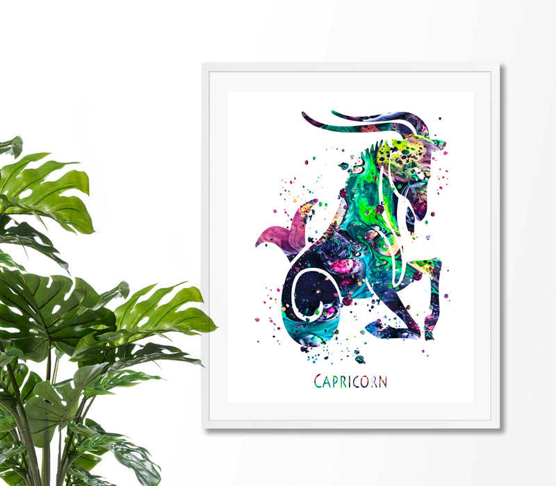 Capricorn Astrology Art Print - Unframed - Zuzi's