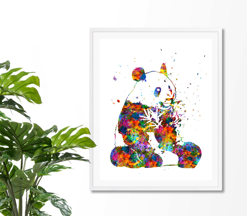 Panda Watercolor Art Print - Unframed - Zuzi's