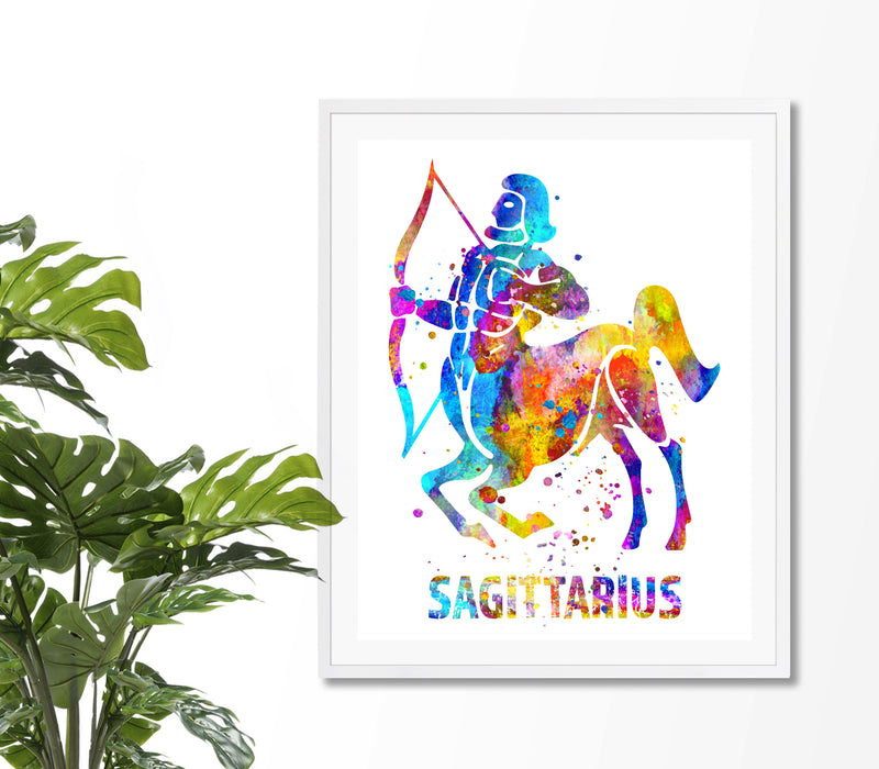 Sagittarius Astrology Art Print - Unframed - Zuzi's