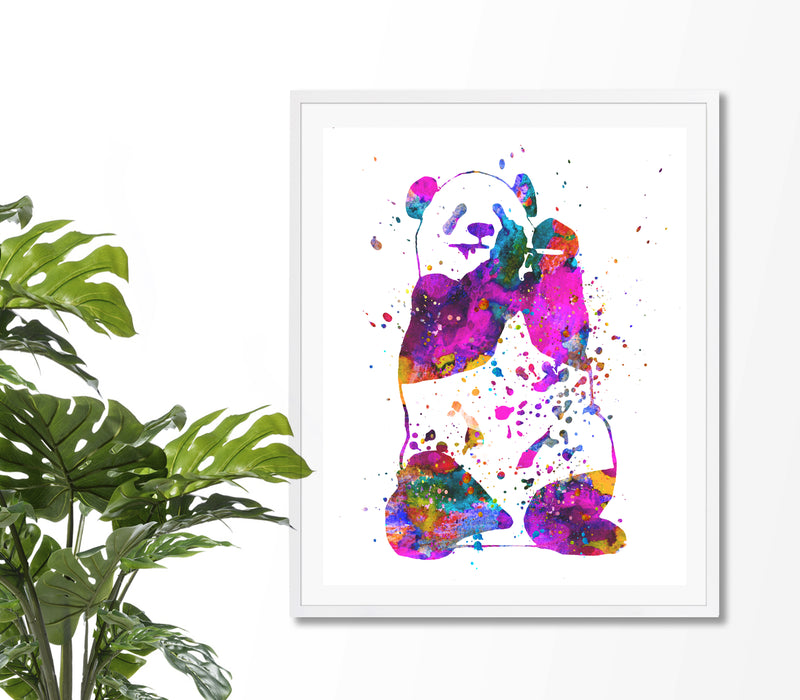 Panda Watercolor Art Print - Unframed - Zuzi's
