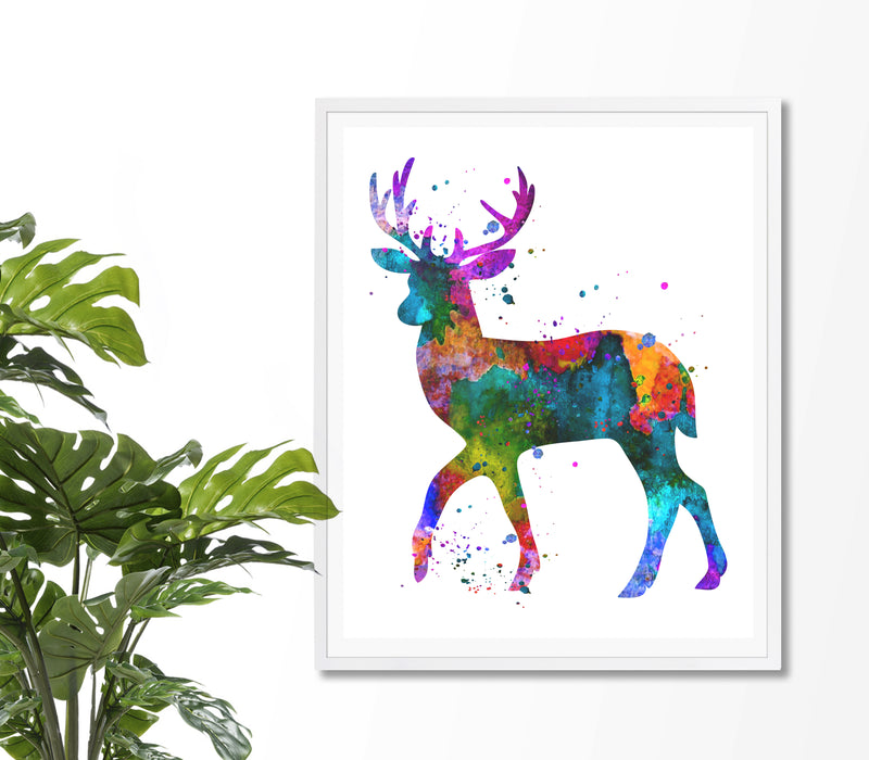 Deer Watercolor Art Print - Unframed - Zuzi's