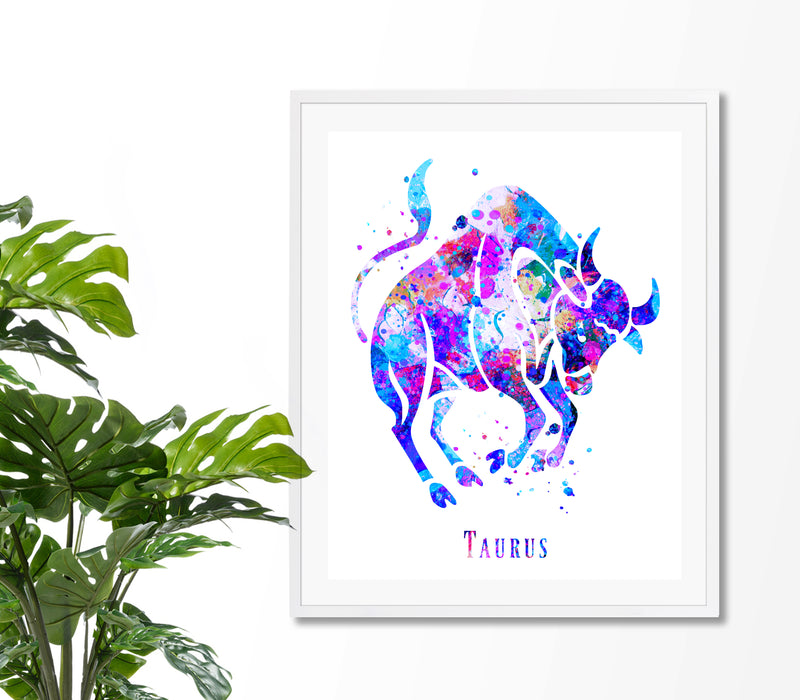 Taurus Astrology Art Print - Unframed - Zuzi's