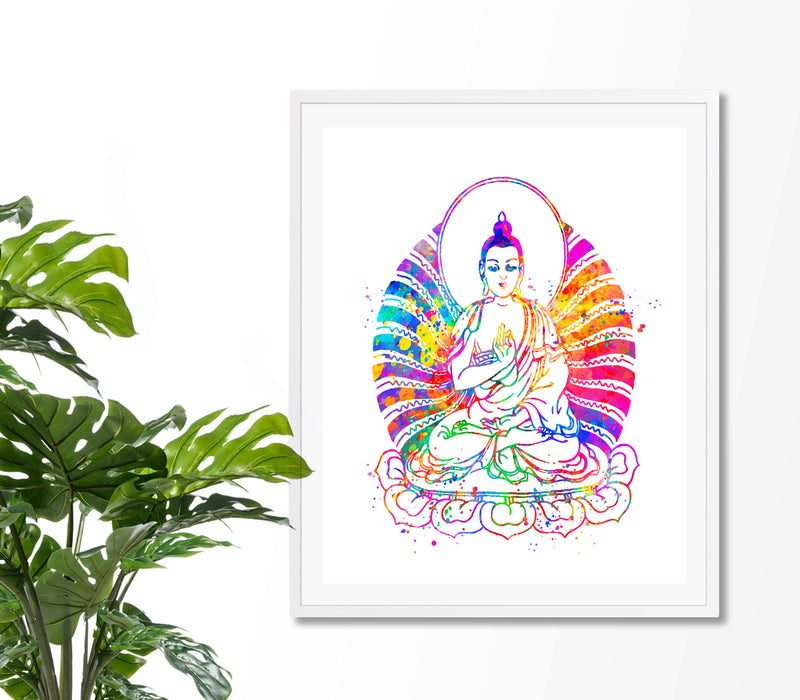 Buddha Watercolor Art Print - Unframed - Zuzi's
